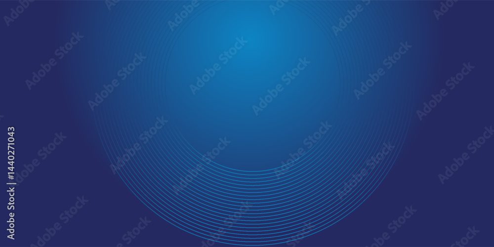 Obraz premium Bright blue dynamic abstract vector background with diagonal lines. 3d cover of business presentation banner for sale event night party. Fast moving soft circle wave line stripe decoration.eps10