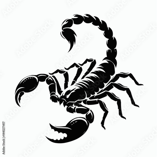 scorpion isolated on white
