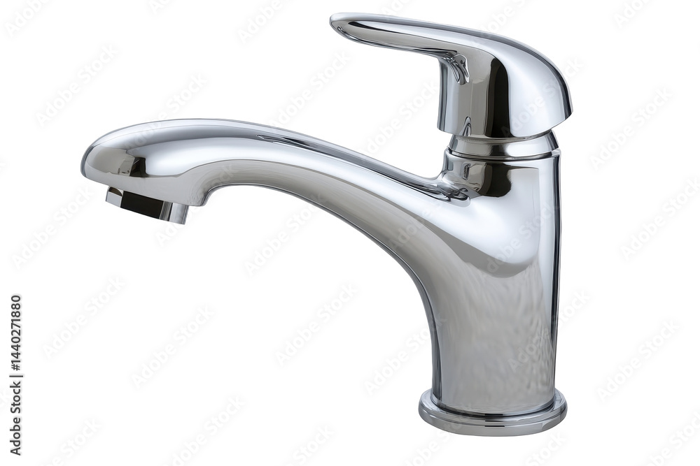 Isolated Chrome Water Faucet Isolated Chrome Water Faucet