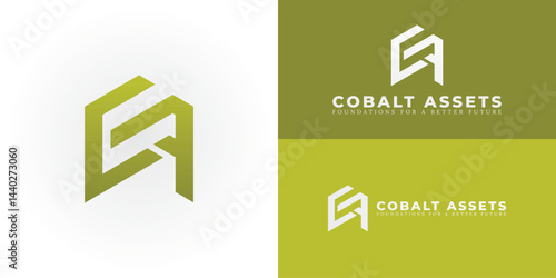 The unique logo features interconnected geometric shapes that subtly form the initials CA, symbolizing innovative design and a clear vision in architecture and real estate.
