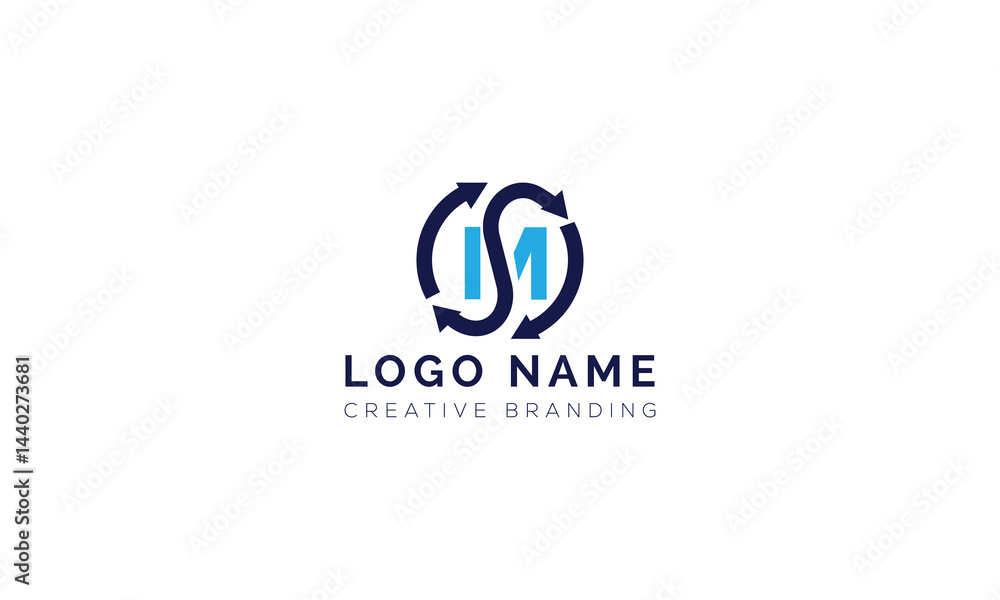 Minimalist SM Logo for Branding and Identity. Minimalist SM Logo for Branding and Identity.