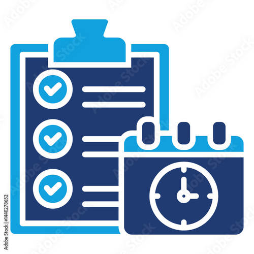 Planning Flat Blue Icon
