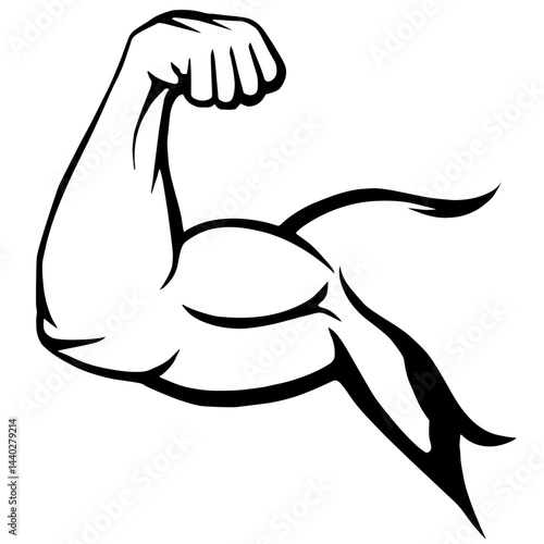Strong Muscular Arm Flexing Bicep, Strength, Testosterone, Bodybuilding, Fitness, Workout, Sports Nutrition, Protein and Carbohydrates Power, Athletic Performance, Muscle Growth