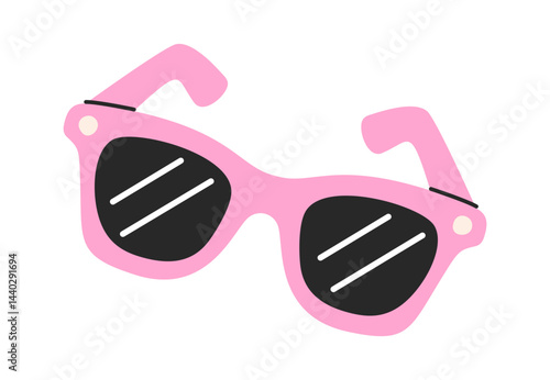 Female sunglasses hand drawn accessory