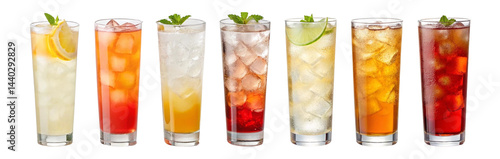 Wallpaper Mural Collection of drinks PNG Refreshing Iced Beverages in Variety of Flavors Screwdriver cocktail transparent PNG set bundle, Torontodigital.ca