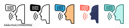 Speech multiple icon