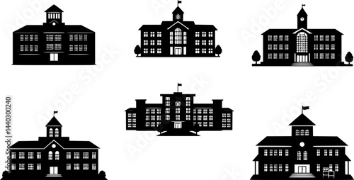 school black vector silhouette icon
