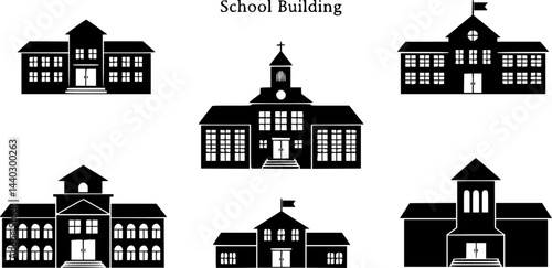 school black vector silhouette icon

