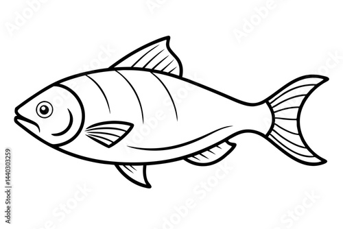 Minimalist Piranha Vector