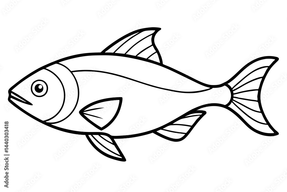 Minimalist Piranha Vector Minimalist Piranha Vector