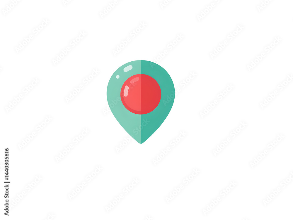 A green and red icon