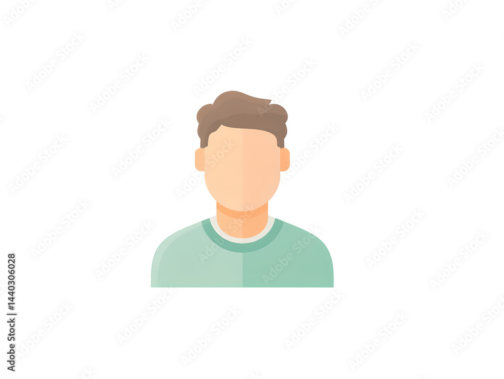 A man with a green shirt