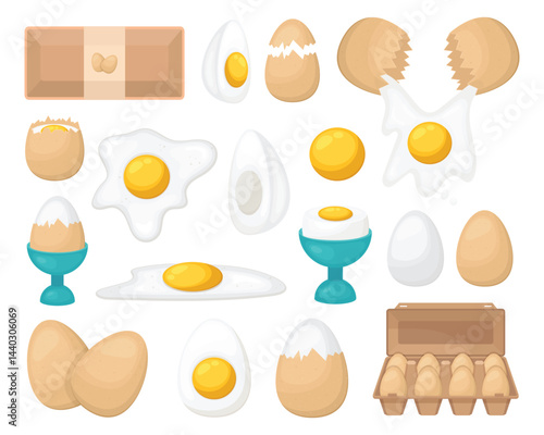 Chicken eggs clipart design illustration