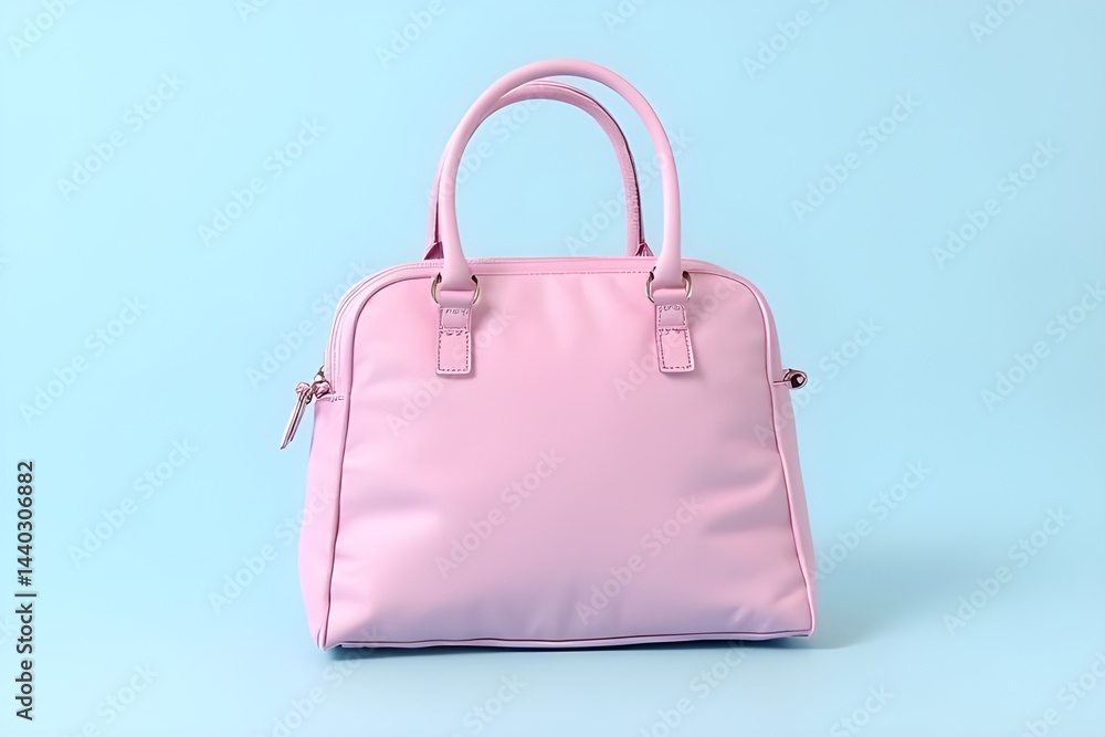 Naklejka premium Pastel Pink and Blue Gradient Tote Bag Mockup
