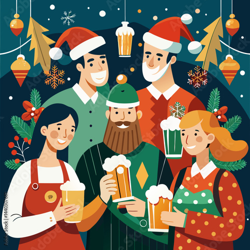 Download It'S The Most Wonderful Time For A Beer! - Christmas Day  Svg File For Design.