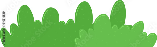 Green bush clipart design illustration