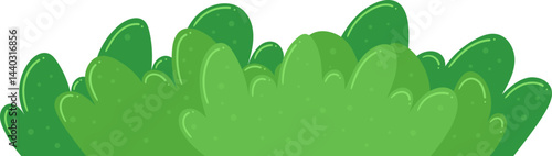 Green bush clipart design illustration