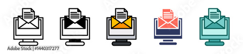 Newsletter line icon
