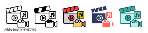 Video Content line icon