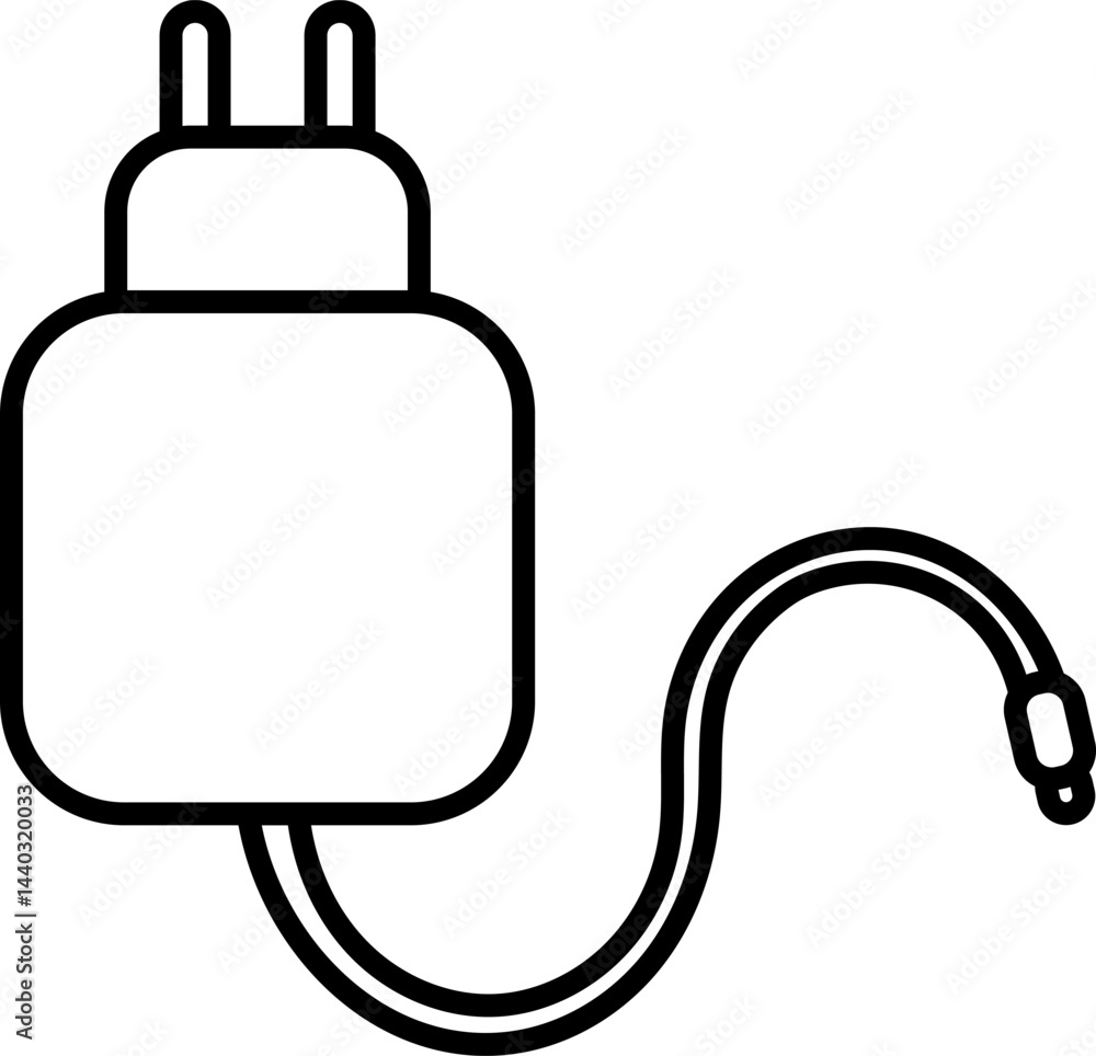 Obraz premium Charger Line Icon