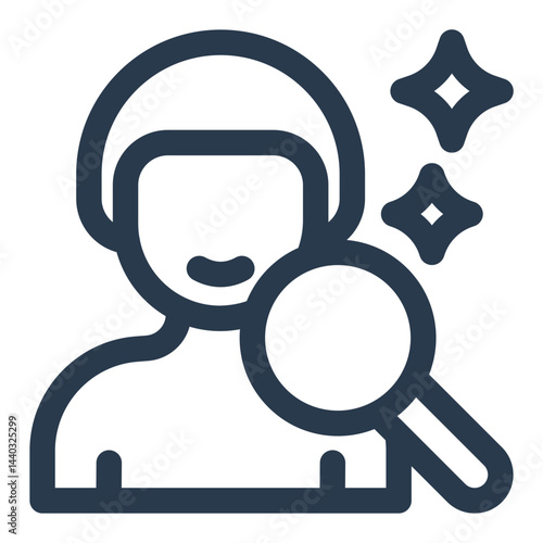 Skin Health Check with Magnifying Glass