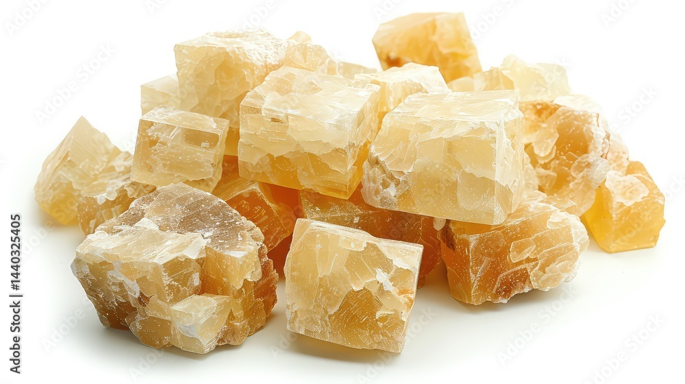Pile of light golden crystals Pile of light golden crystals