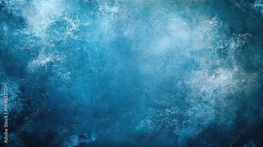 Fototapeta premium Abstract Textured Background Featuring Deep Blue and Aquamarine Tones with Subtle Grayscale Elements