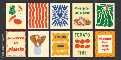 Minimalist food art posters with clean, modern compositions. Perfect wall decor for kitchens, bistros, and cozy cafes. Inspired by contemporary and abstract design.

