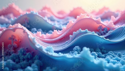 Interwoven flowing wave forms, subtle color gradients, waves, ripple, smooth
