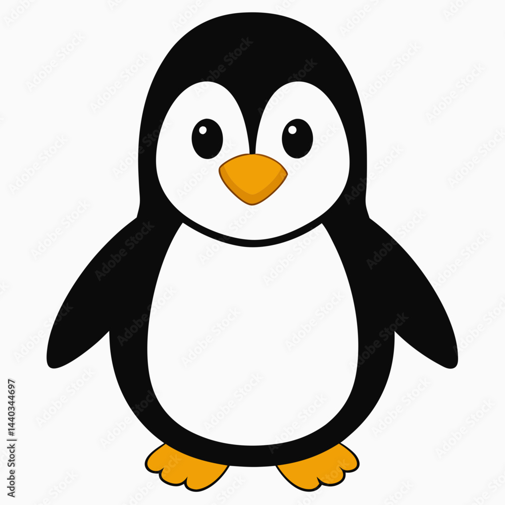 Obraz premium penguin on a white background