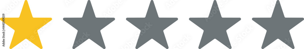 Vector image Star symbol for rating-related isolated on transparent background Vector image Star symbol for rating-related isolated on transparent background