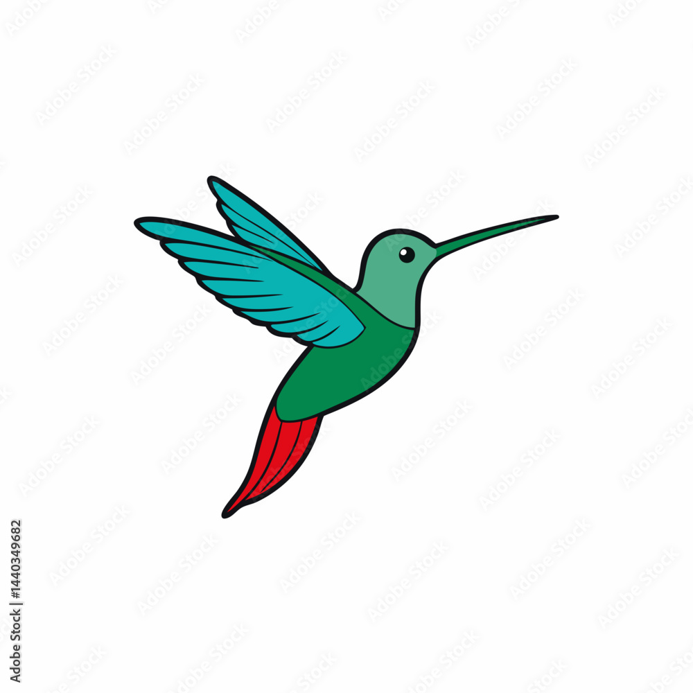 Obraz premium hummingbird and flower
