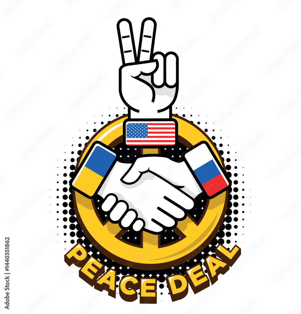 Obraz premium peace deal agreement handshake