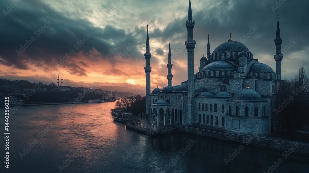 Fototapeta premium Majestic Sunset over the Ortak