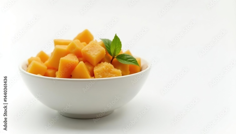Empty bowl with untouched food, stark white backdrop, image, discipline, weight loss Empty bowl with untouched food, stark white backdrop, image, discipline, weight loss
