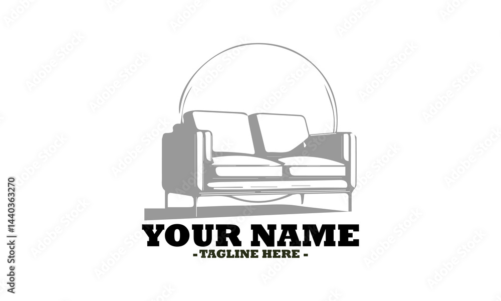 Sofa silhouette vector art illustration isolated on a transparent background, sofa logo icon, sofa vector design Sofa silhouette vector art illustration isolated on a transparent background, sofa logo icon, sofa vector design