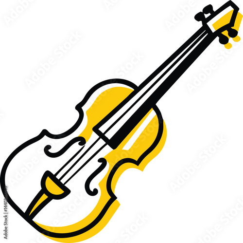 violin vector illustration