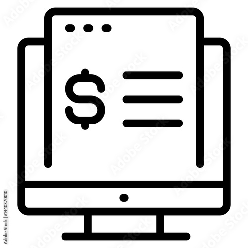Monitoring icon in vector illustration