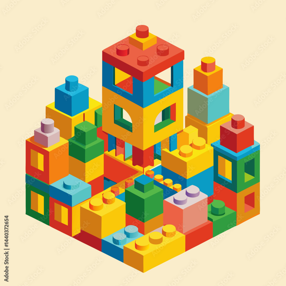 Obraz premium toy building blocks