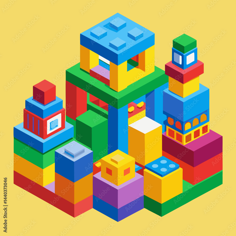 Fototapeta premium toy building blocks