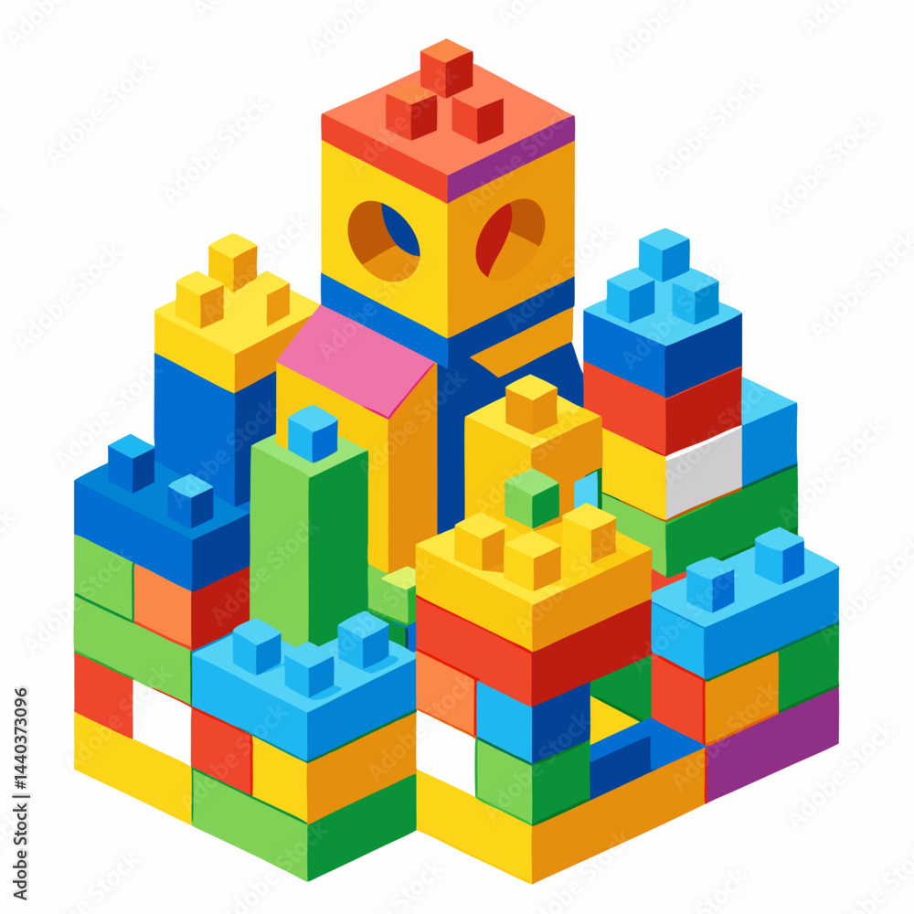 Fototapeta premium toy building blocks