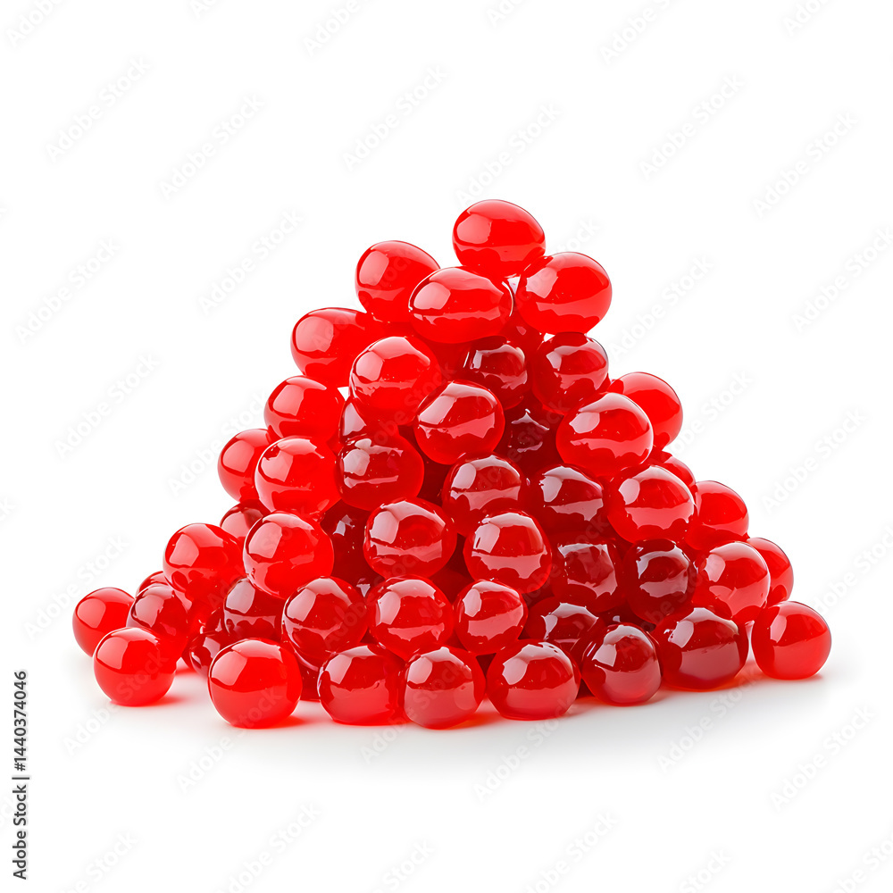 Pile of red caviar isolated on white background Pile of red caviar isolated on white background
