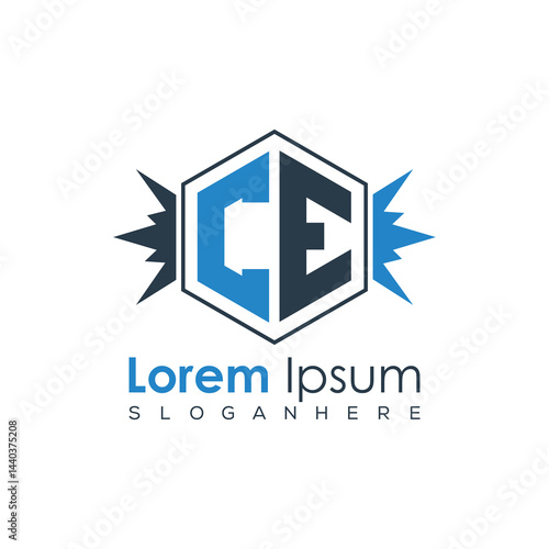 Free Download Modern Latter Luxury Monogram Logo with Royal Crown and Polygon Frame - GFXLoad