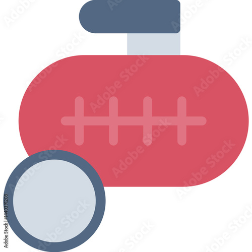 Gas Compressor Flat Icon