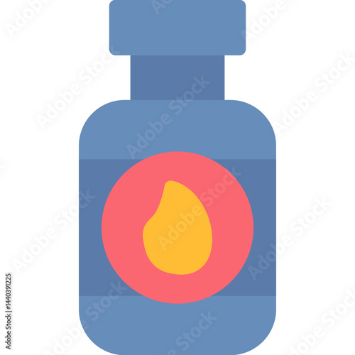 Gas Cylinder Flat Icon