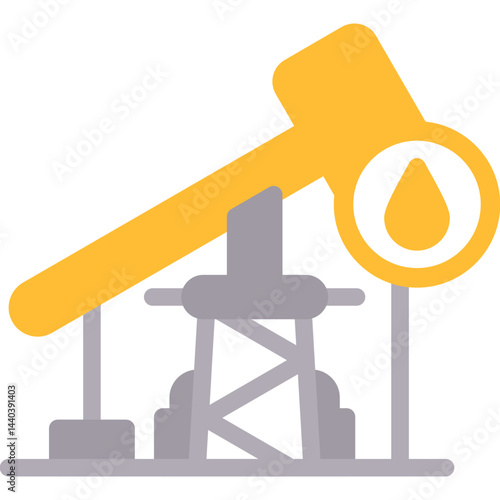 Oil and Gas Flat Icon