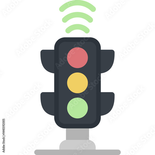 Traffic Light Flat Icon
