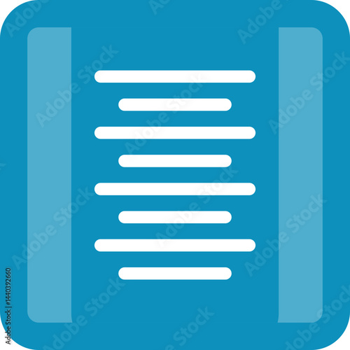 Text Alignment Flat Icon