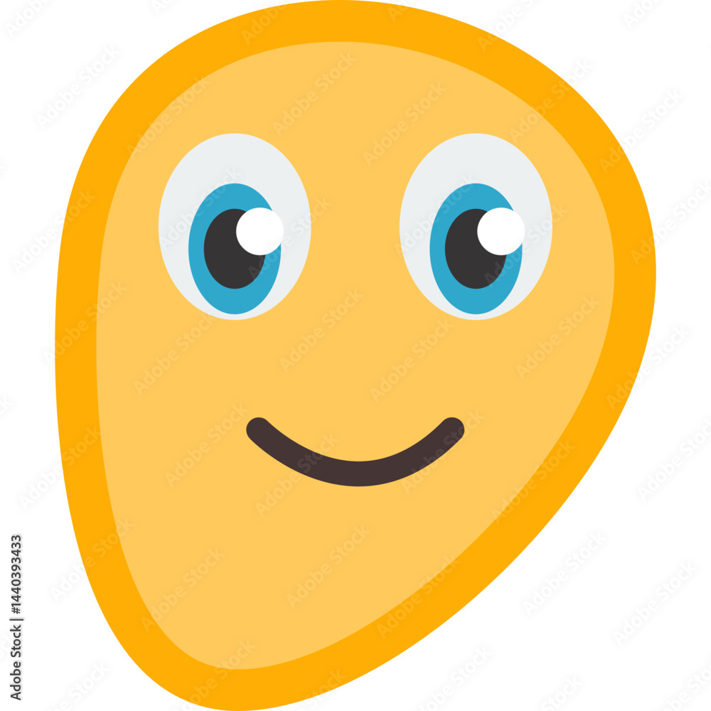 Fototapeta premium Text Emoji Flat Icon