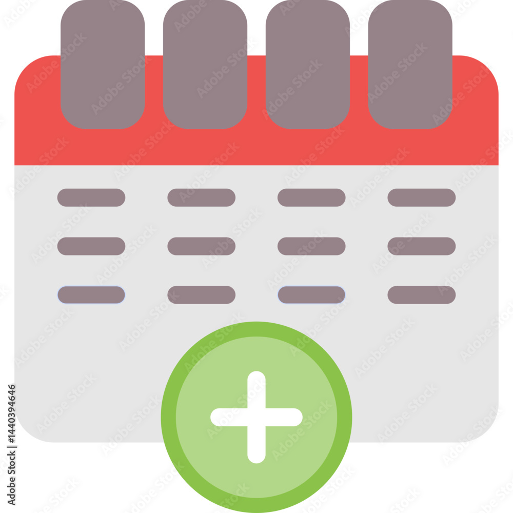 Fototapeta premium Hospital Appointment Flat Icon